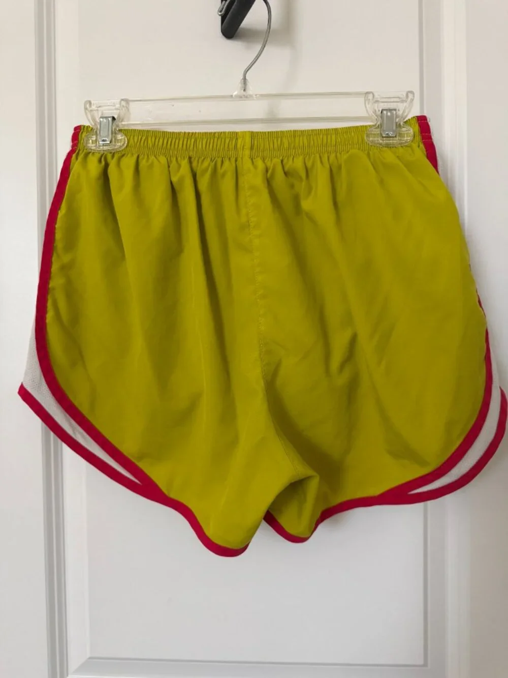Women's Nike Dri-FIT Green and Pink Running Shorts